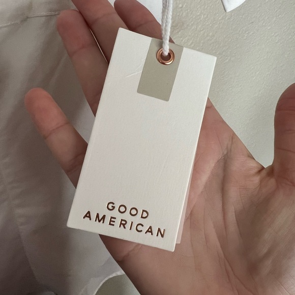 NWT Good American Cinched Tunic Shirt - Picture 3 of 6